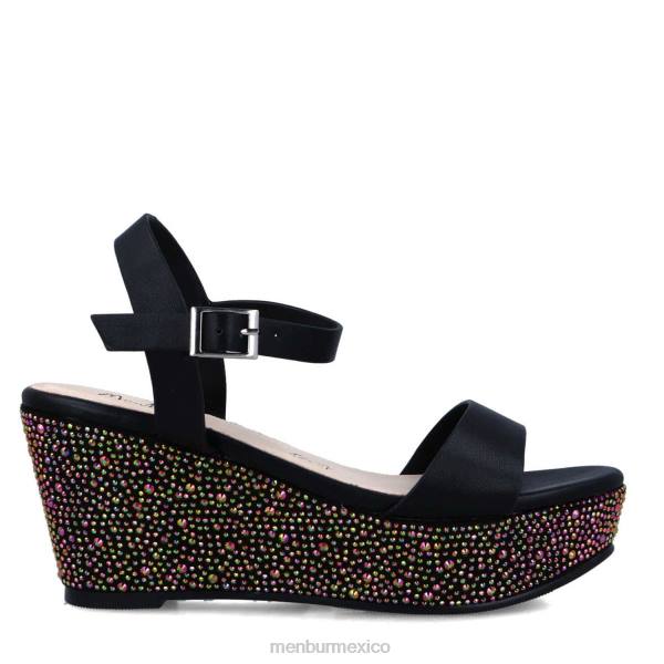 zapato casual elegante Menbur Blumau negro mujer 04JD547