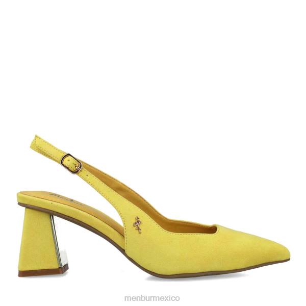 zapato casual elegante Menbur Virgo amarillo mujer 04JD3481