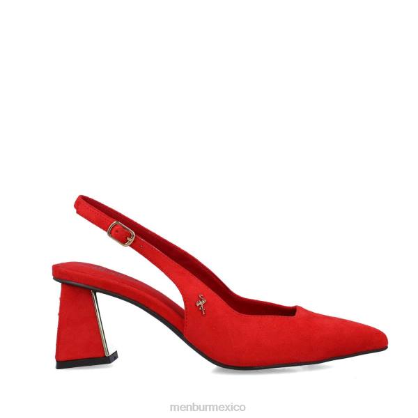 zapato casual elegante Menbur Virgo rojo mujer 04JD3486