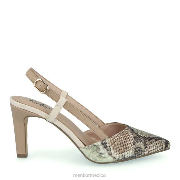 zapato casual elegante Menbur aúlpi beige mujer 04JD3521
