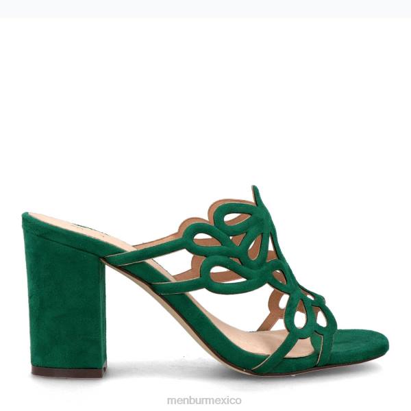 zapato casual elegante Menbur albones verde mujer 04JD3213