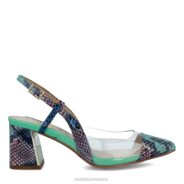 zapato casual elegante Menbur alme verde mujer 04JD229