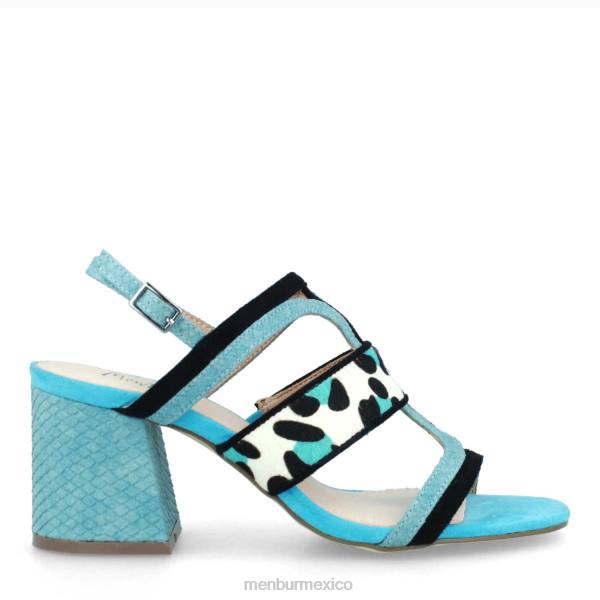 zapato casual elegante Menbur antona azul claro mujer 04JD3566