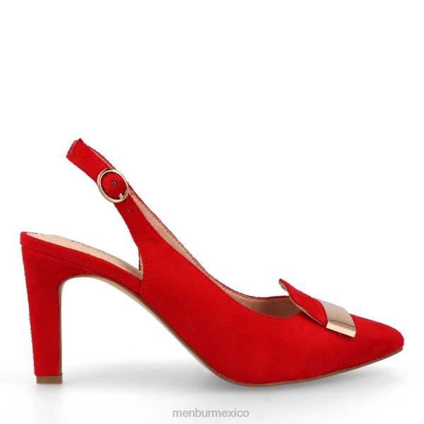 zapato casual elegante Menbur anzano rojo mujer 04JD226