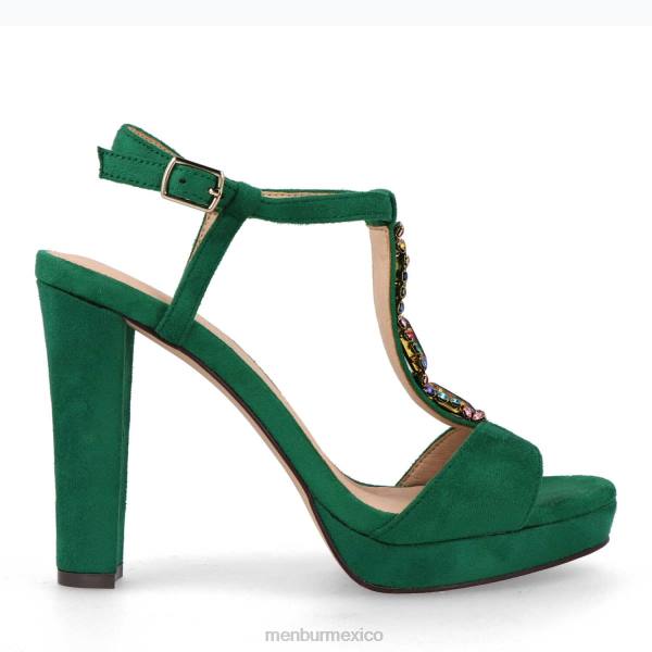 zapato casual elegante Menbur arsie verde mujer 04JD3241