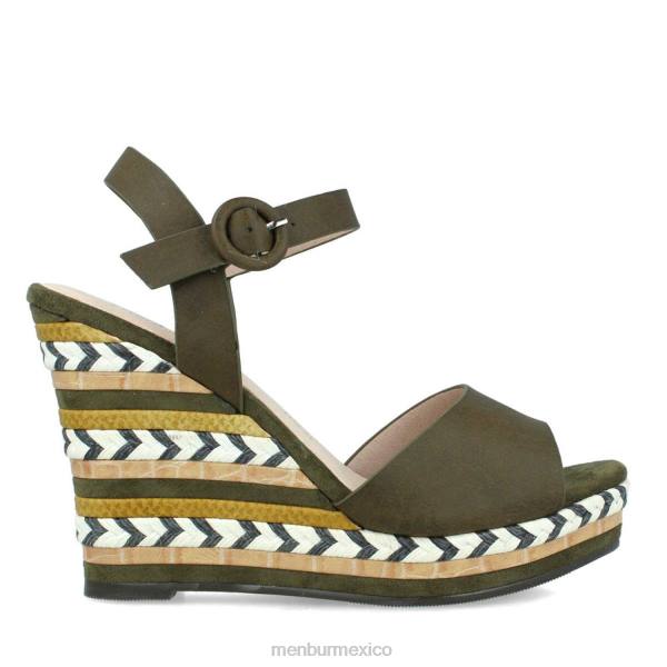 zapato casual elegante Menbur barbanella verde mujer 04JD3434