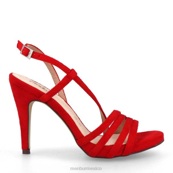 zapato casual elegante Menbur barete rojo mujer 04JD3236