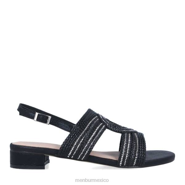 zapato casual elegante Menbur basiliano negro mujer 04JD437