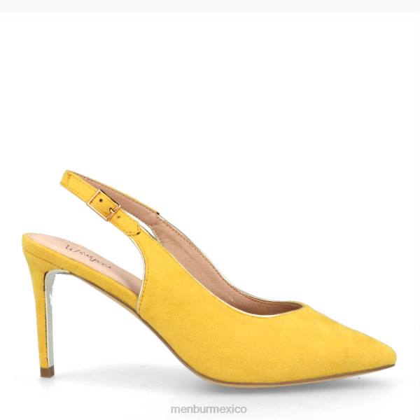 zapato casual elegante Menbur baveno amarillo mujer 04JD374