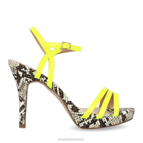 zapato casual elegante Menbur bazovica amarillo mujer 04JD341