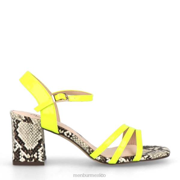 zapato casual elegante Menbur belfiore amarillo mujer 04JD362