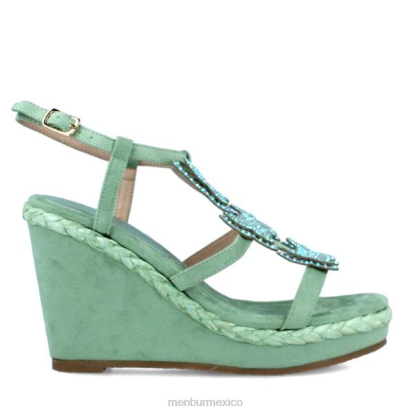zapato casual elegante Menbur bellamonte verde mujer 04JD215