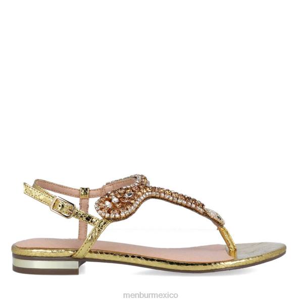 zapato casual elegante Menbur bertagia oro mujer 04JD470