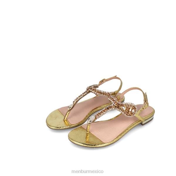 zapato casual elegante Menbur bertagia oro mujer 04JD470