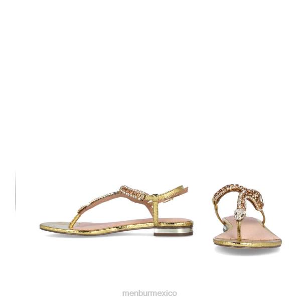 zapato casual elegante Menbur bertagia oro mujer 04JD470