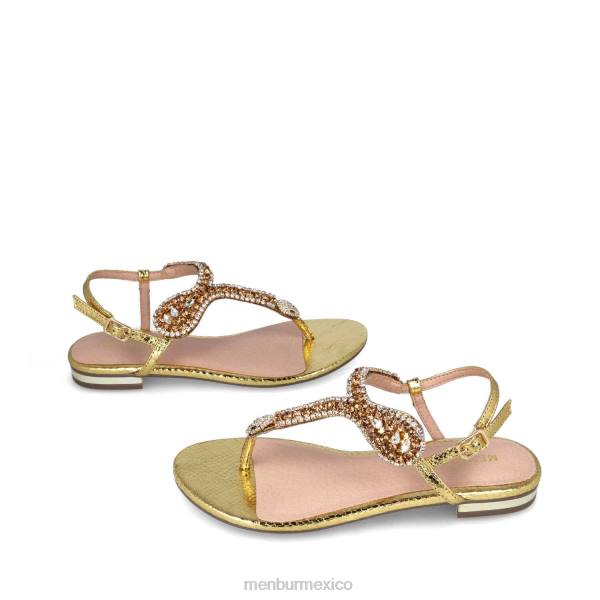 zapato casual elegante Menbur bertagia oro mujer 04JD470