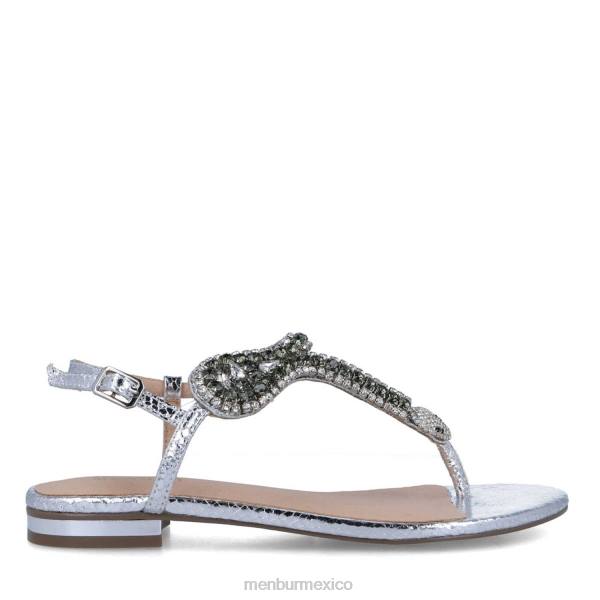 zapato casual elegante Menbur bertagia plata mujer 04JD3528