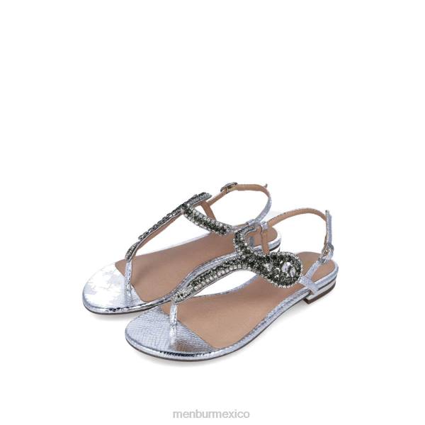zapato casual elegante Menbur bertagia plata mujer 04JD3528