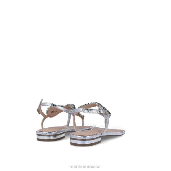 zapato casual elegante Menbur bertagia plata mujer 04JD3528