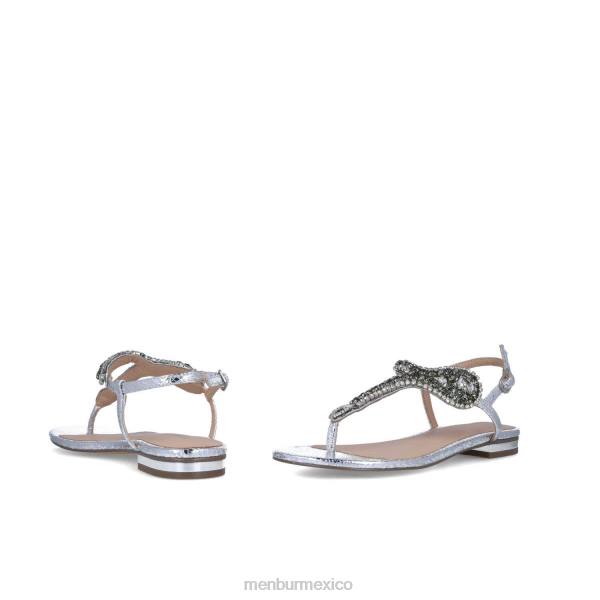 zapato casual elegante Menbur bertagia plata mujer 04JD3528