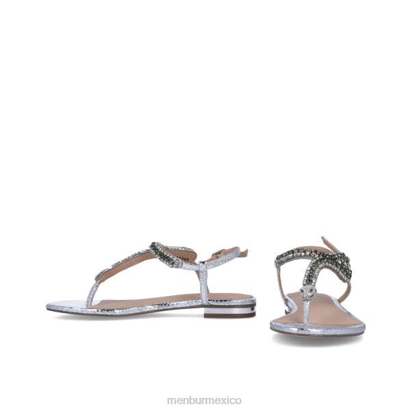 zapato casual elegante Menbur bertagia plata mujer 04JD3528