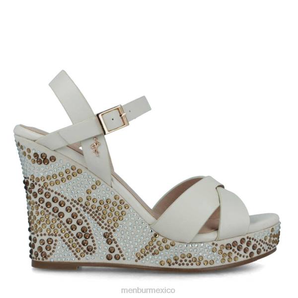 zapato casual elegante Menbur birbesi beige mujer 04JD3626