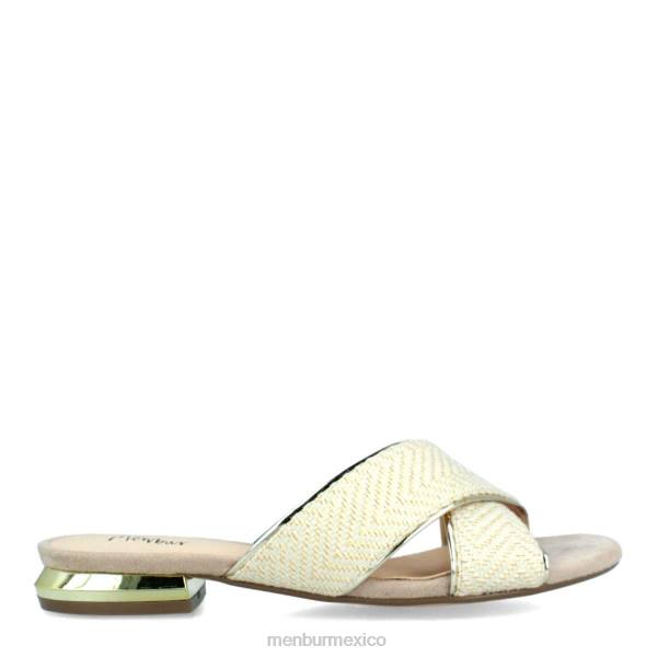 zapato casual elegante Menbur bisencio beige mujer 04JD274