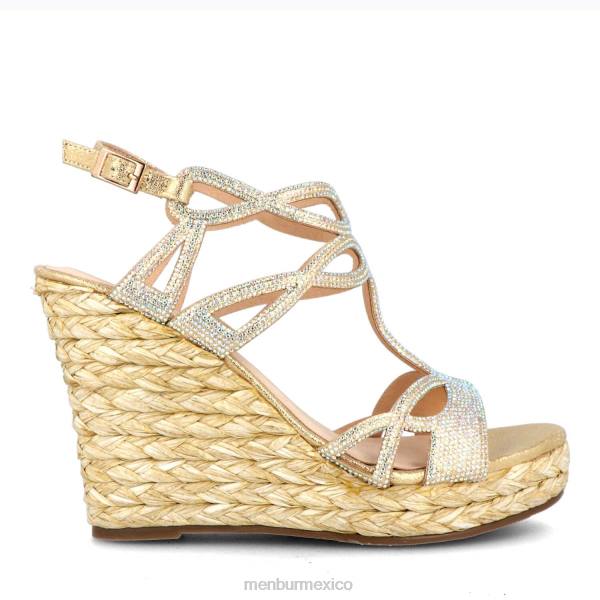 zapato casual elegante Menbur bitti oro mujer 04JD533