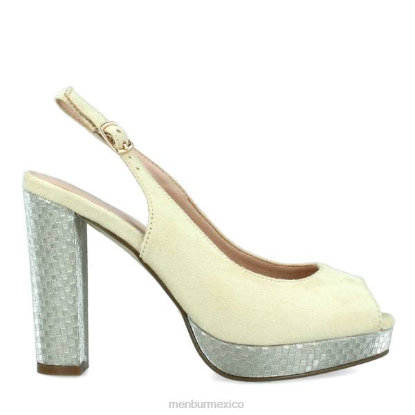 zapato casual elegante Menbur bolabio beige mujer 04JD300