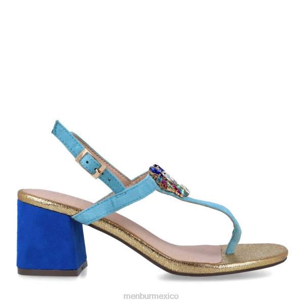 zapato casual elegante Menbur borriana azul medio mujer 04JD3119