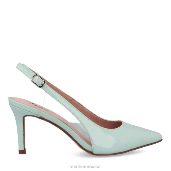 zapato casual elegante Menbur boscarini verde mujer 04JD370