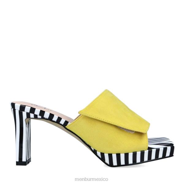 zapato casual elegante Menbur bosellina amarillo mujer 04JD3538