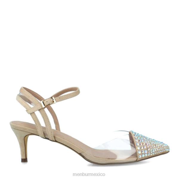 zapato casual elegante Menbur braulines beige mujer 04JD3071