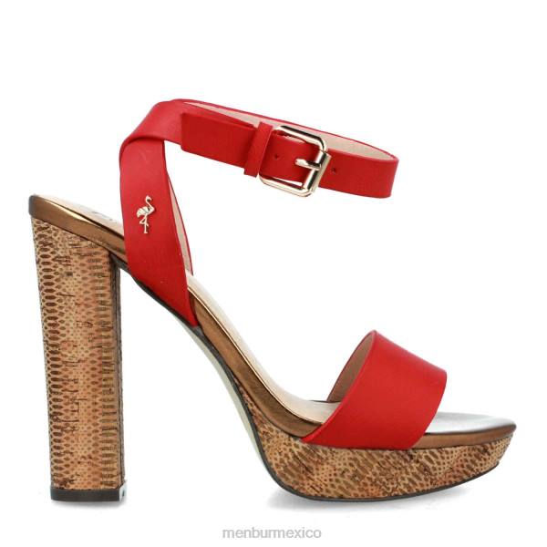 zapato casual elegante Menbur brescello rojo mujer 04JD3049