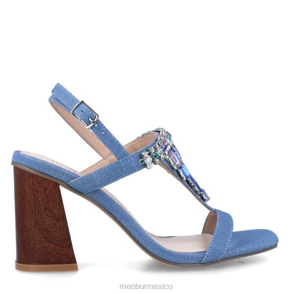 zapato casual elegante Menbur bronce azul claro mujer 04JD246