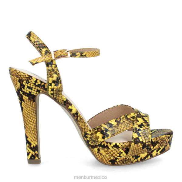 zapato casual elegante Menbur cadelbosco amarillo mujer 04JD347