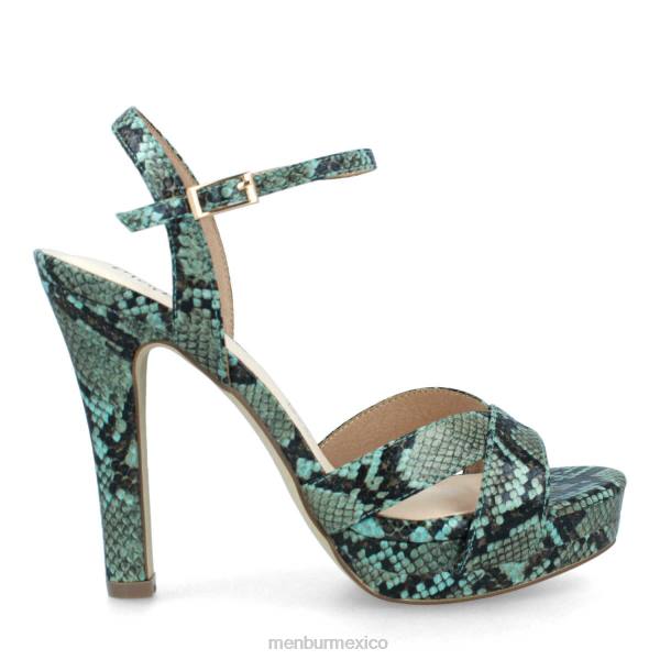 zapato casual elegante Menbur cadelbosco verde mujer 04JD3296