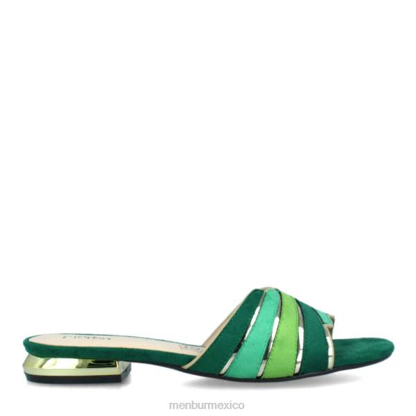 zapato casual elegante Menbur calíbano verde mujer 04JD286