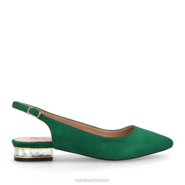 zapato casual elegante Menbur calamia verde mujer 04JD3269