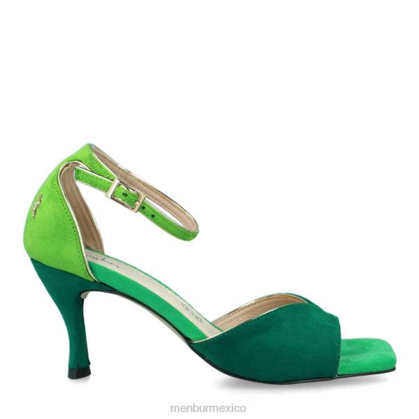 zapato casual elegante Menbur calolzio verde mujer 04JD3110