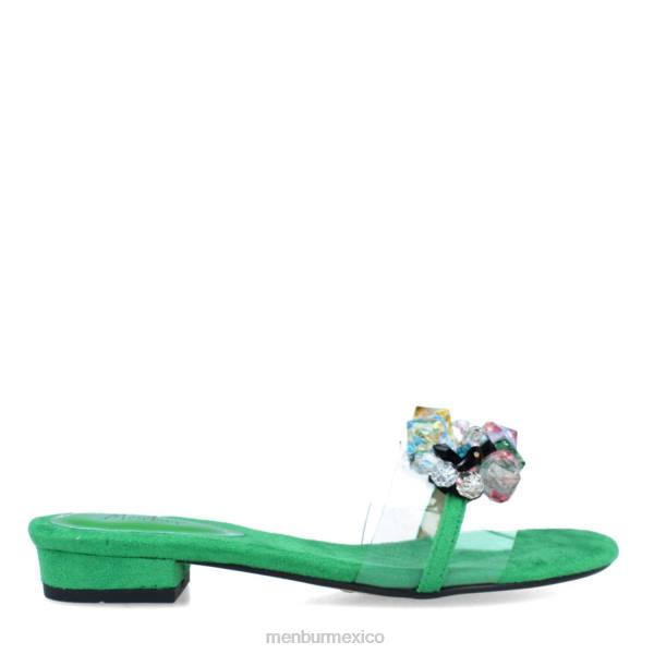 zapato casual elegante Menbur camisano verde mujer 04JD552