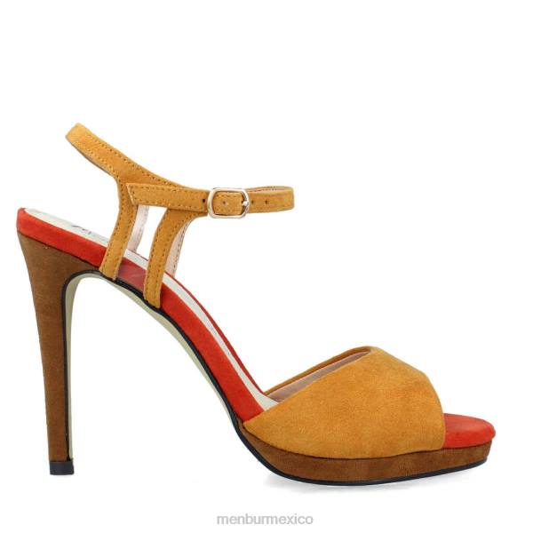 zapato casual elegante Menbur camorone amarillo mujer 04JD241