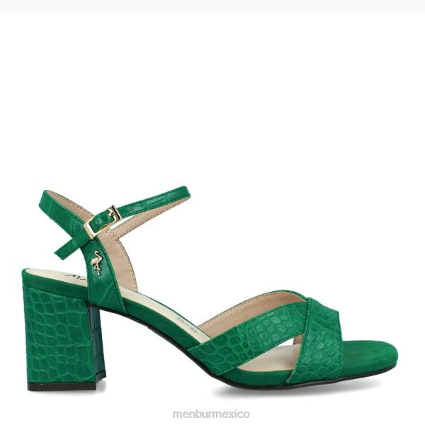 zapato casual elegante Menbur capodimonte verde mujer 04JD3130
