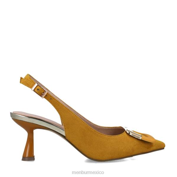 zapato casual elegante Menbur conéforo amarillo mujer 04JD3014