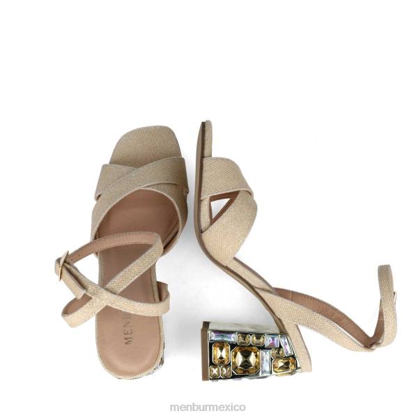 zapato casual elegante Menbur corona boreal amarillo mujer 04JD421