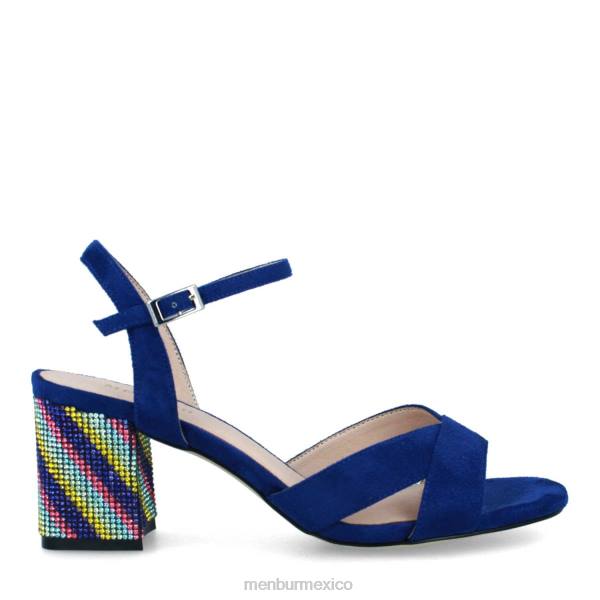 zapato casual elegante Menbur cremasco azul medio mujer 04JD328