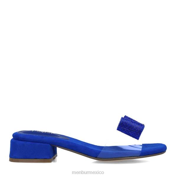 zapato casual elegante Menbur dorado azul medio mujer 04JD2943