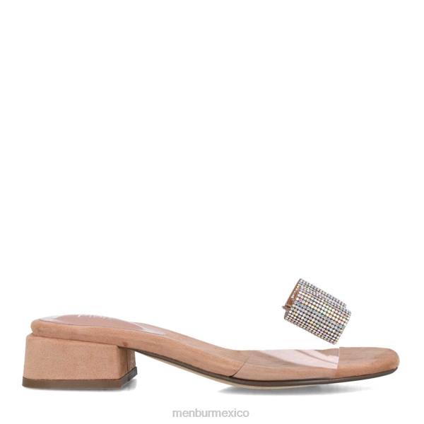 zapato casual elegante Menbur dorado maquillaje rosa mujer 04JD2941