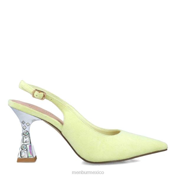 zapato casual elegante Menbur enif amarillo mujer 04JD3493