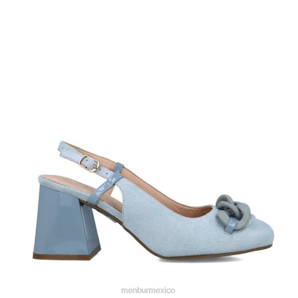 zapato casual elegante Menbur escudo azul claro mujer 04JD447
